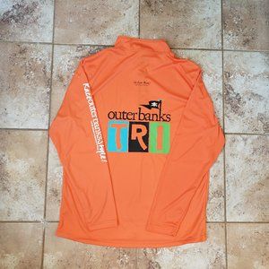 Large Long-Sleeve Triathalon Swim Bike Run Shirt Race Outer Banks Tri OBX